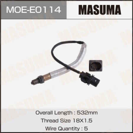 Датчик кислородный Masuma, MOE-E0114