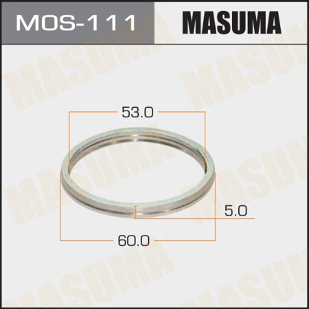Кольцо уплотнительное глушителя Masuma 53х60 уп. 20шт, MOS-111