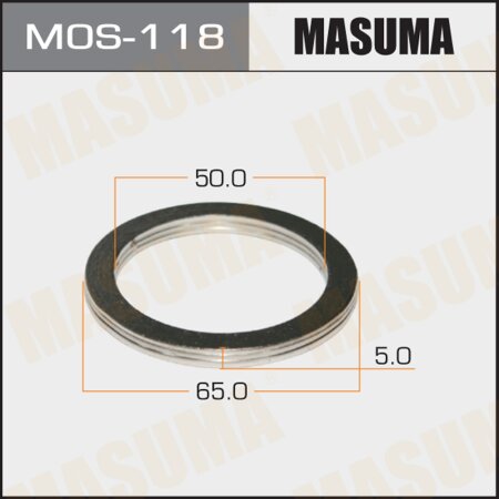 Кольцо уплотнительное глушителя Masuma 50х65 уп. 20шт, MOS-118