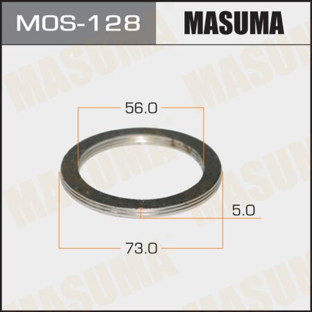 Кольцо уплотнительное глушителя Masuma 56х73 уп. 20шт, MOS-128