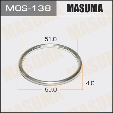 Кольцо уплотнительное глушителя Masuma 51х59.5 уп. 5шт, MOS-138