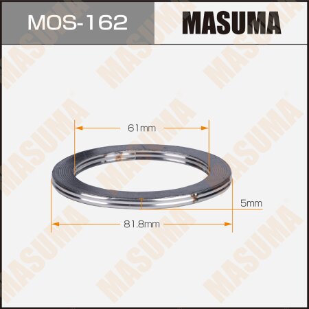 Кольцо уплотнительное глушителя Masuma 61х81.8x5, MOS-162