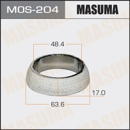 Кольцо уплотнительное глушителя Masuma 48.4x63.6x17, MOS-204