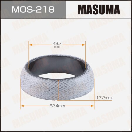 Кольцо уплотнительное глушителя Masuma 48,7x62,4x17,2, MOS-218
