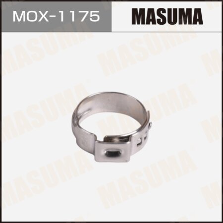Хомут ушковый (обжимной) 15-17.5 mm / H-6 mm (уп.10шт), MOX-1175