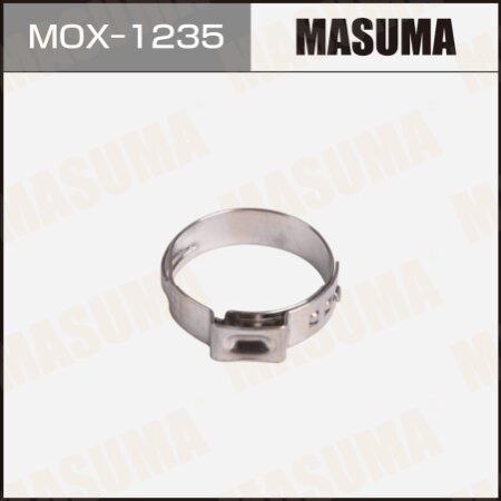 Хомут ушковый (обжимной) , 20.3-23.5 mm / H-6 mm (уп.10шт), MOX-1235
