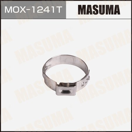 Хомут ушковый (обжимной) , 20.9-24.1 mm / H-6 mm (уп.2 шт), MOX-1241T