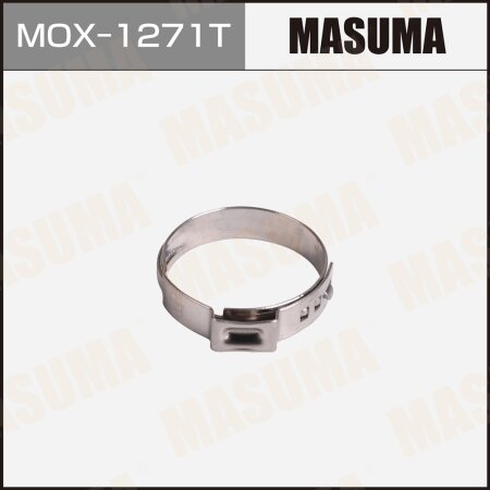 Хомут ушковый (обжимной), 23.9-27.1 mm / H-6 mm (уп.2 шт), MOX-1271T