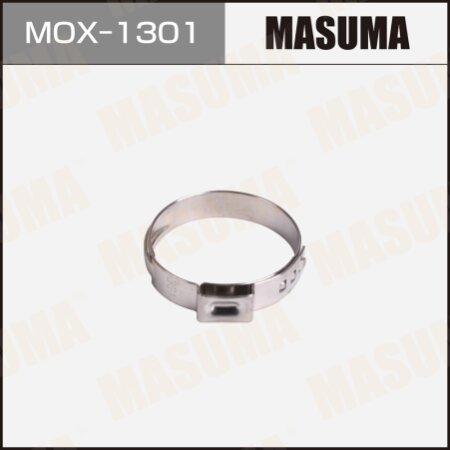 Хомут ушковый (обжимной), 26.9-30.1 mm / H-6 mm (уп.10шт), MOX-1301