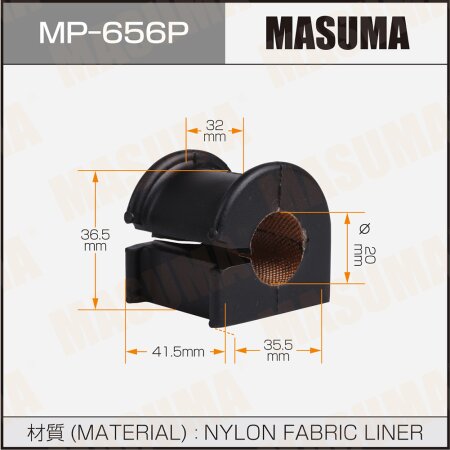 Stabilizer bar bushing reinforced Masuma, MP-656P