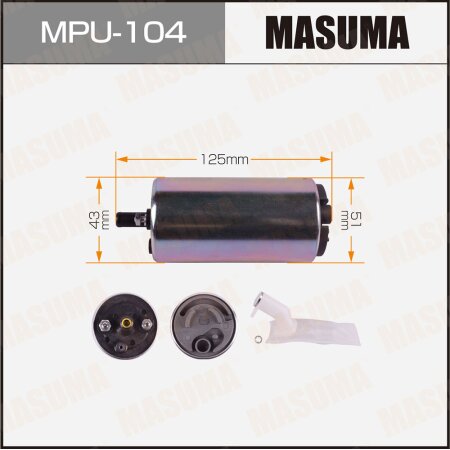 Насос топливный Masuma (сетка в комплекте MPU-002), MPU-104
