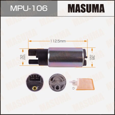 Насос топливный Masuma (сетка в комплекте MPU-040), MPU-106