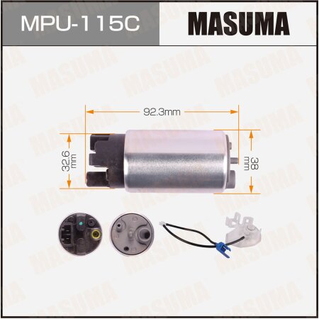 Насос топливный Masuma, графитовый коллектор, MPU-115C