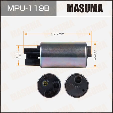 Насос  топливный (бесщеточный) Masuma, MPU-119B