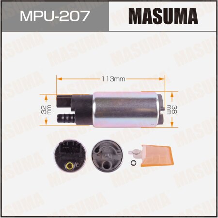 Насос топливный Masuma (сетка в комплекте MPU-040), MPU-207