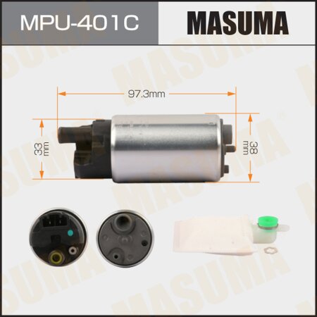 Насос топливный Masuma, графитовый коллектор, MPU-401C