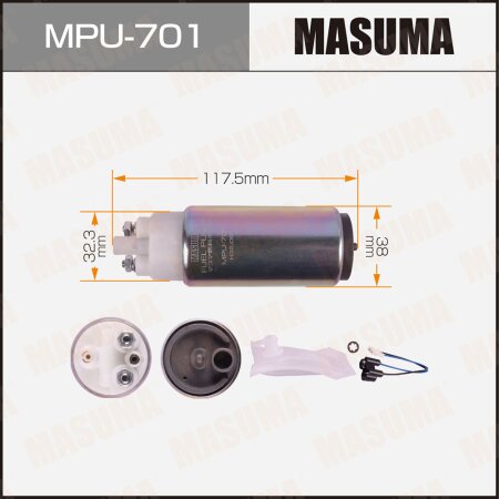 Насос топливный Masuma (сетка в комплекте MPU-001), MPU-701