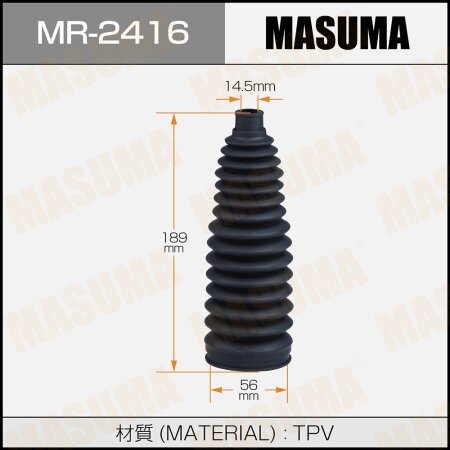 Пыльник рейки рулевой MASUMA (пластик), MR-2416