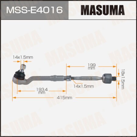Тяга рулевая (комплект) Masuma, MSS-E4016