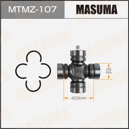 Крестовина вала карданного 25x43.6 Masuma, MTMZ-107