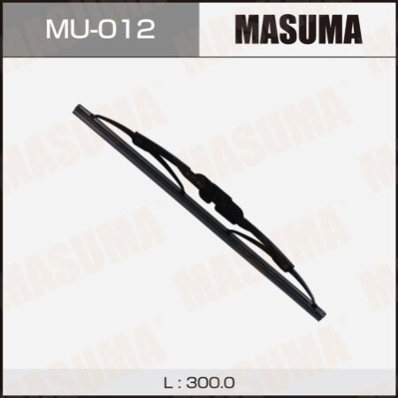 Щетка стеклоочистителя Masuma Nano Graphite 12" (300мм) каркасная, крепление J-hook, MU-012