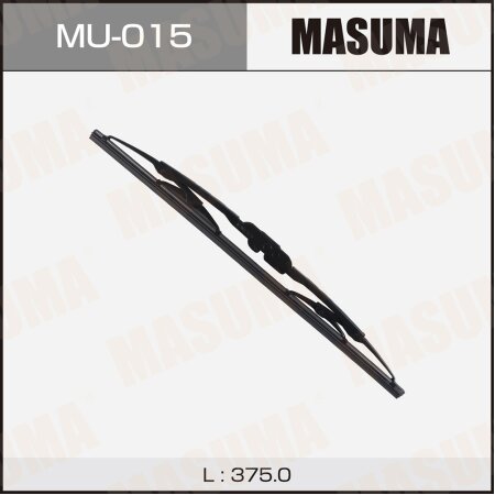 Щетка стеклоочистителя Masuma Nano Graphite 15" (375мм) каркасная, крепление J-hook, MU-015