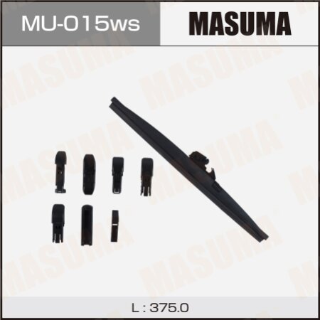 Щетка стеклоочистителя Masuma Optimum 15" (375мм) зимняя,  7 адаптеров в комплекте, MU-015ws
