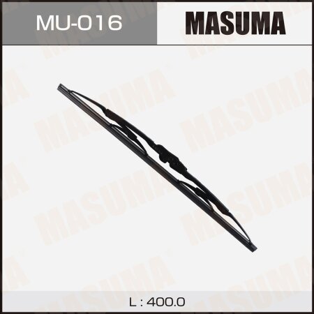 Щетка стеклоочистителя Masuma Nano Graphite 16" (400мм) каркасная, крепление J-hook, MU-016