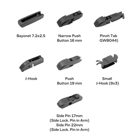 Щетка стеклоочистителя Masuma Optimum 18" (450мм) зимняя,  7 адаптеров в комплекте, MU-018ws