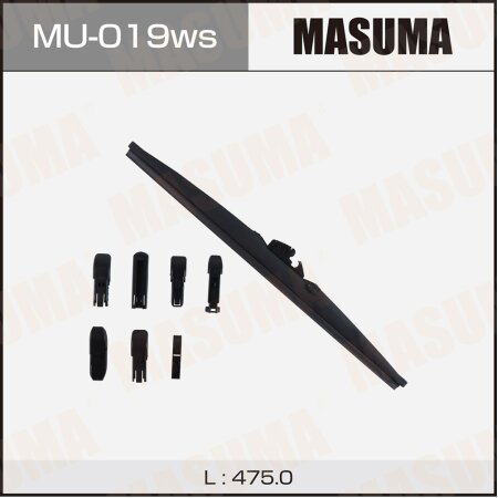 Щетка стеклоочистителя Masuma Optimum 19" (475мм) зимняя,  7 адаптеров в комплекте, MU-019ws