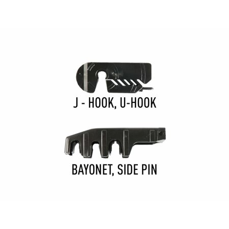 Щетка стеклоочистителя Masuma Optimum 20" (500мм) каркасная, адаптер крепления Bayonet 7.2x2.5, Pin, Small J-Hook (9х3), MU-020S