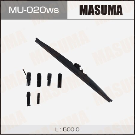 Щетка стеклоочистителя Masuma Optimum 20" (500мм) зимняя,  7 адаптеров в комплекте, MU-020ws
