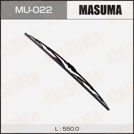 Щетка стеклоочистителя Masuma Nano Graphite 22" (550мм) каркасная, крепление J-hook, MU-022