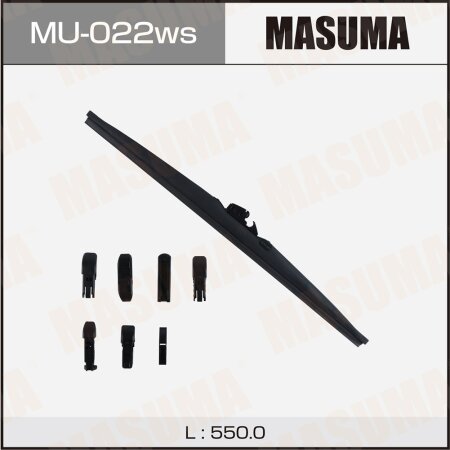 Щетка стеклоочистителя Masuma Optimum 22" (550мм) зимняя,  7 адаптеров в комплекте, MU-022ws