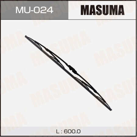 Щетка стеклоочистителя Masuma Nano Graphite 24" (600мм) каркасная, крепление J-hook, MU-024