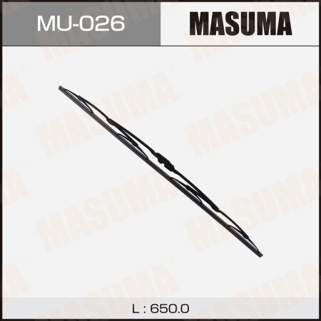 Щетка стеклоочистителя Masuma Nano Graphite 26" (650мм) каркасная, крепление J-hook, MU-026