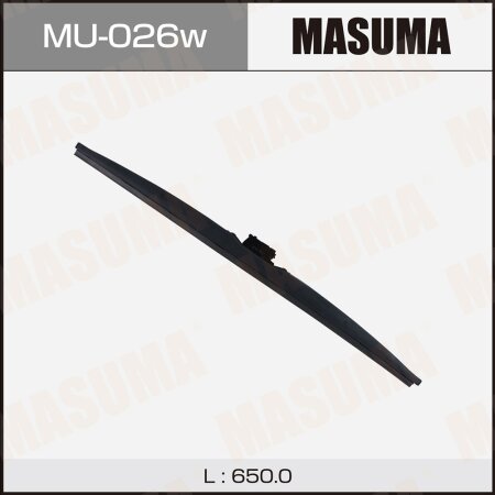 Щетка стеклоочистителя Masuma Nano Graphite 26" (650мм) зимняя, крепление J-hook, MU-026W