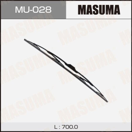 Щетка стеклоочистителя Masuma Nano Graphite 28" (700мм) каркасная, крепление J-hook, MU-028