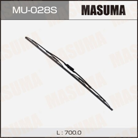 Щетка стеклоочистителя Masuma Optimum 28" (700мм) каркасная, адаптер крепления Bayonet 7.2x2.5, Pin, Small J-Hook (9х3), MU-028S