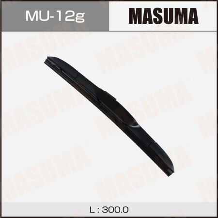 Щетка стеклоочистителя Masuma 12" (300мм) гибридная, крепление J-hook, MU-12g