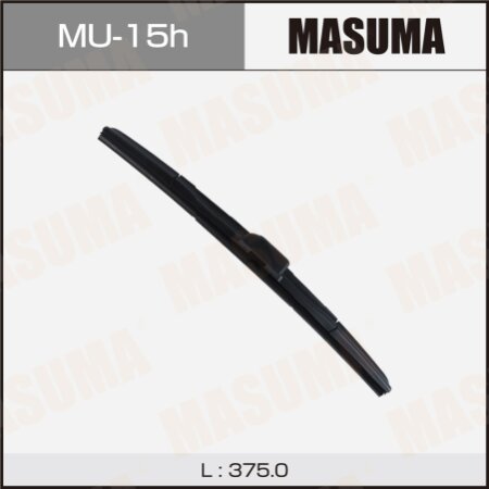Щетка стеклоочистителя Masuma 15" (375мм) гибридная, боковое крепление J-hook, MU-15h