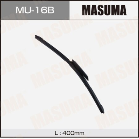 Щетка стеклоочистителя Masuma 16" (400мм) бескаркасная, крепление GWB061, AeroClip, MU-16B