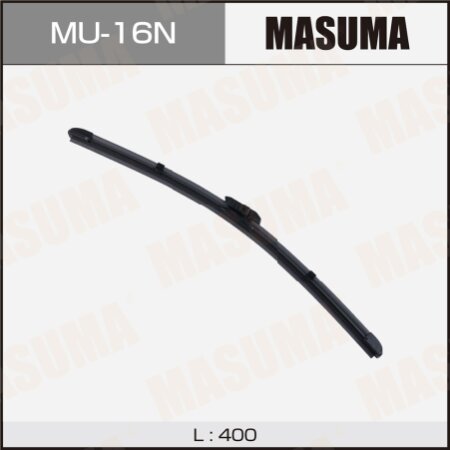 Щетка стеклоочистителя Masuma 16" (400мм) бескаркасная, для Nissan/ Renault, крепление VATL 5.1, MU-16N