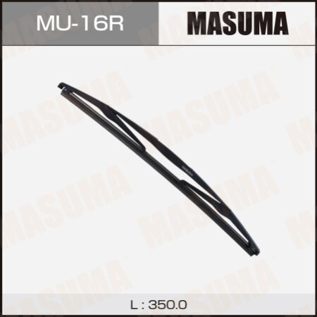 Щетка заднего стеклоочистителя Masuma 14" (350мм) пластиковая, крепление Roc Lock 3, MU-16R