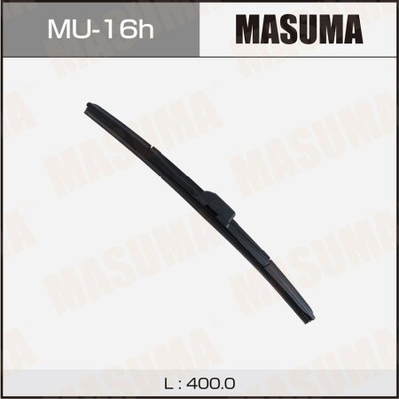 Щетка стеклоочистителя Masuma 16" (400мм) гибридная, боковое крепление J-hook, MU-16h