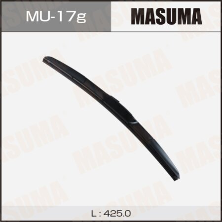 Щетка стеклоочистителя Masuma 17" (425мм) гибридная, крепление J-hook, MU-17g