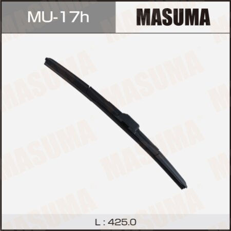 Щетка стеклоочистителя Masuma 17" (425мм) гибридная, боковое крепление J-hook, MU-17h