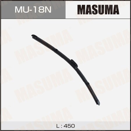 Щетка стеклоочистителя Masuma 18" (450мм) бескаркасная, для Nissan/ Renault, крепление VATL 5.1, MU-18N