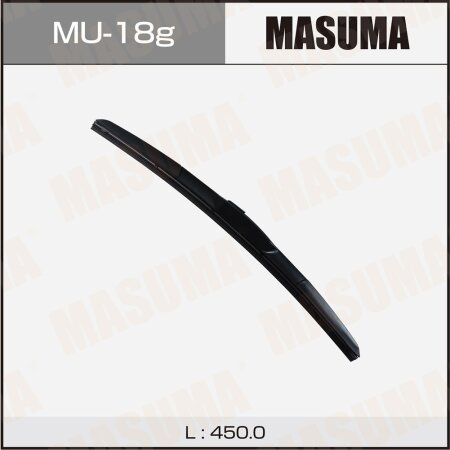 Щетка стеклоочистителя Masuma 18" (450мм) гибридная, крепление J-hook, MU-18g