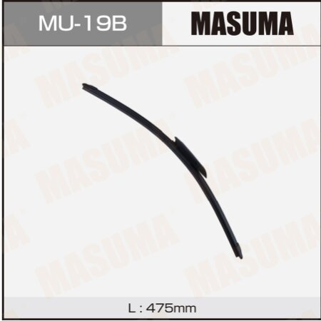 Щетка стеклоочистителя Masuma 19" (475мм) бескаркасная, крепление GWB061, AeroClip, MU-19B